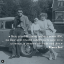 Parallèlement à cette vie morne et ennuyeuse, Jacques Brel file le parfait amour avec Thérèse, qu’il surnomme affectueusement "Miche". À telle enseigne qu’il l’épouse le 1er juin 1950, à 21 ans à peine. Un an plus tard, en décembre 1951 naît la première fille du couple, Chantal. France, sa cadette, viendra au monde deux ans plus tard. (<em>Instagram @fondationbrel</em>)