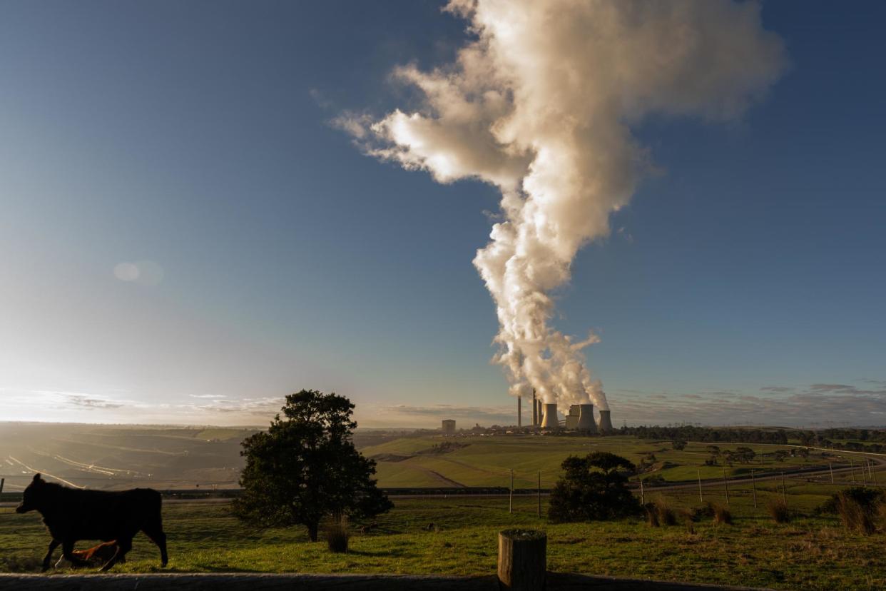 <span>Latrobe Valley residents know the writing is on the wall for its coal plants. But the Coalition’s nuclear plan is creating a deep chasm.</span><span>Photograph: Asanka Brendon Ratnayake/The Guardian</span>