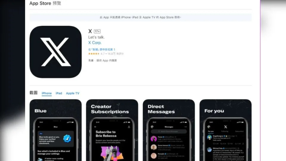 差點沒法上架App商店　推特X違背蘋果哪條劃定？