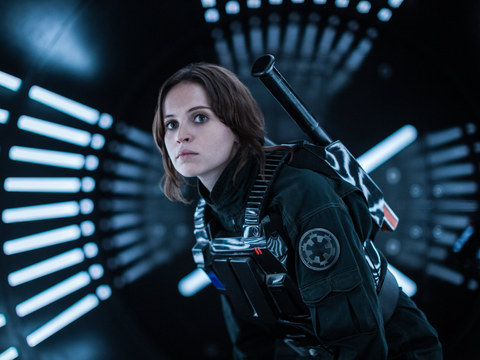 Rogue One: A Star Wars Story had a female lead but men still dominated the scfreen