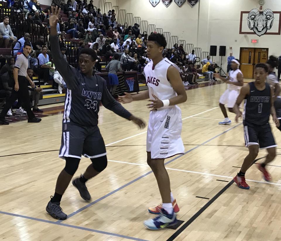 Palm Beach Lakes senior Giancarlo Rosado, center, was a Class 7A first-team selection.