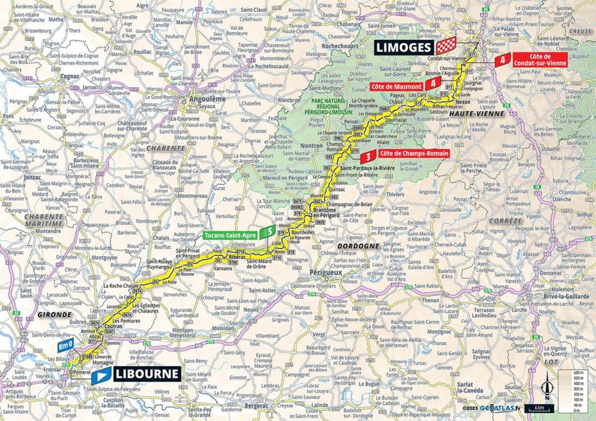 Stage 8 map (letour)