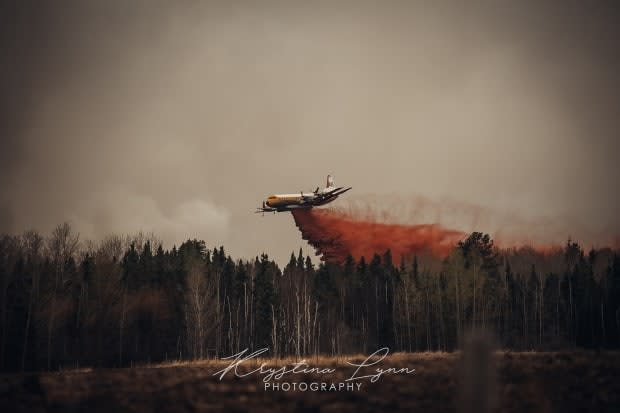 A fast-moving Alberta wildfire that started Thursday night triggered evacuation orders in areas of Parkland County, west of Edmonton. (Krystina Lynn Photography - image credit)