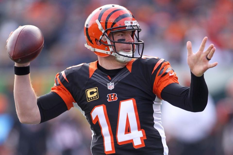 Andy Dalton highlights this week's look at recent fantasy football risers (Getty Images)