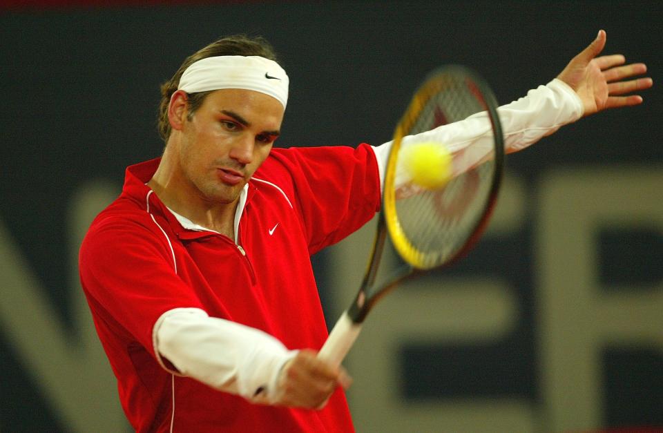 Roger Federer, age 22