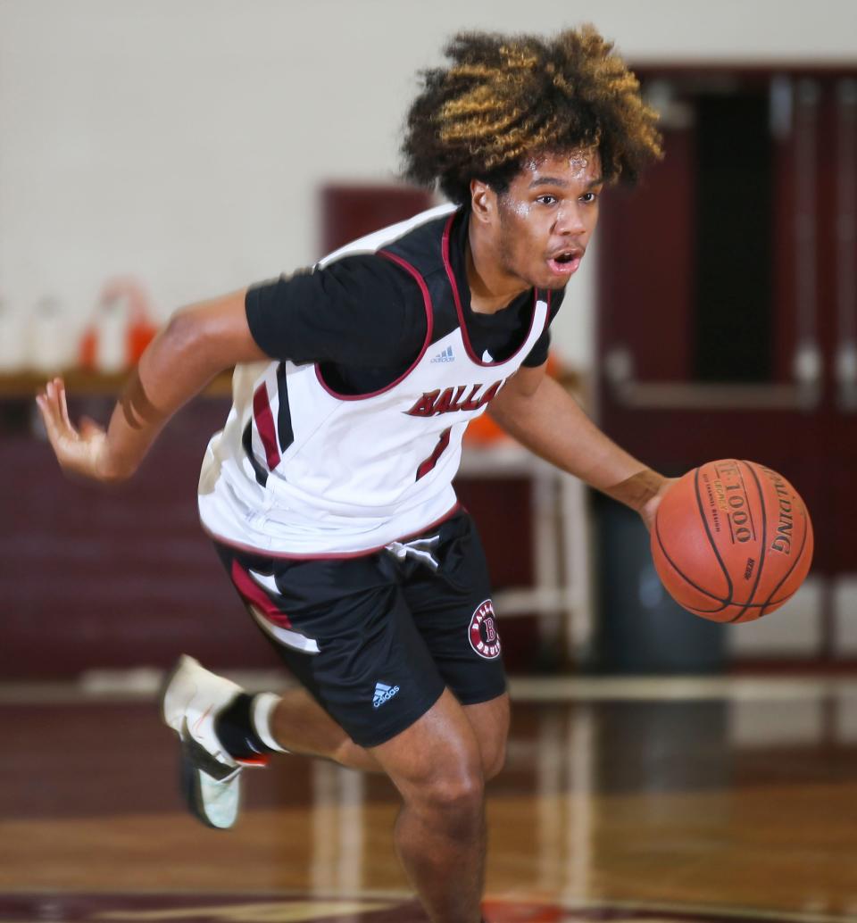 Ballard's JaMonti Wright during a practice at Ballard High School. Nov. 17, 2021