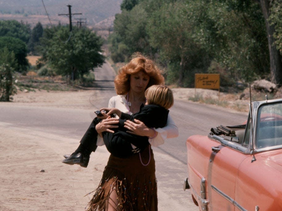 Tina Louise, Philip Boyer appearing in the ABC TV movie "Look What's Happened to Rosemary's Baby."