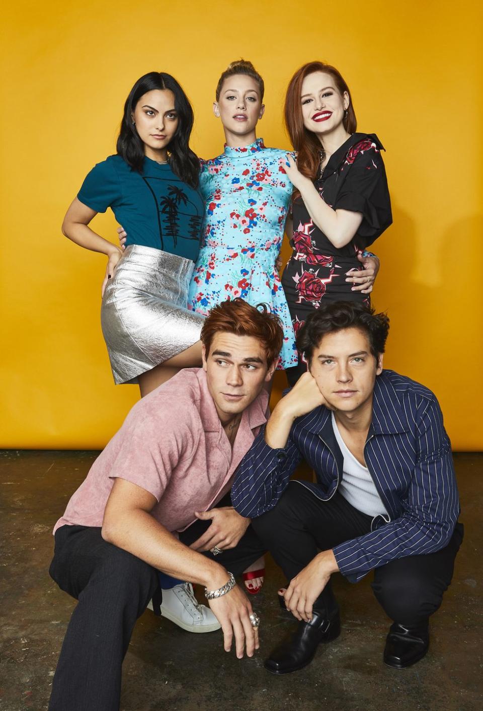 Camila Mendes, Lili Reinhart, Madelaine Petsch, KJ Apa, and Cole Sprouse