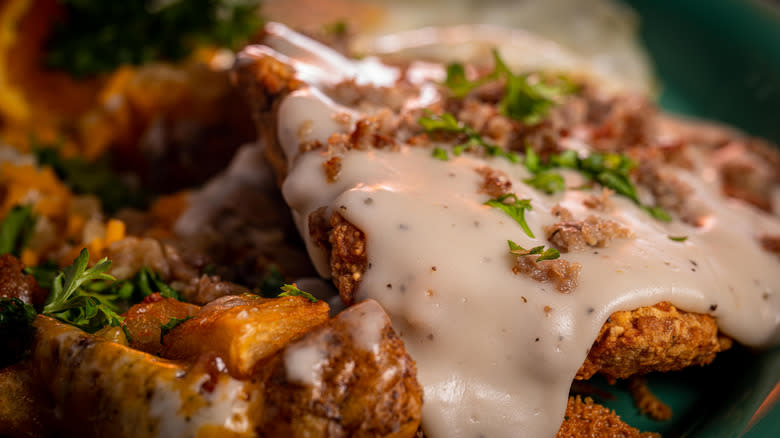 chicken fried steak and gravy