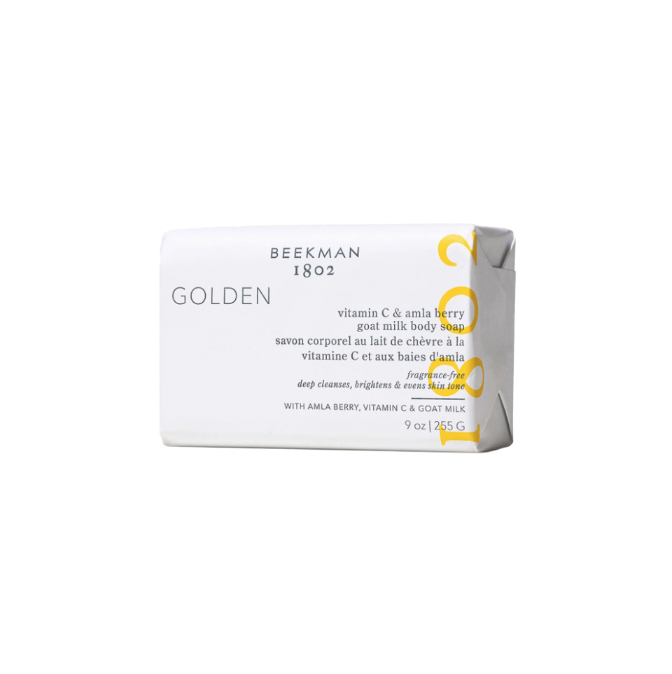 <p><a href="https://go.redirectingat.com?id=74968X1596630&url=https%3A%2F%2Fbeekman1802.com%2Fproducts%2Fgolden-amla-9oz-bar-soap&sref=https%3A%2F%2F" rel="nofollow noopener" target="_blank" data-ylk="slk:Shop Now;elm:context_link;itc:0;sec:content-canvas" class="link ">Shop Now</a></p><p>Golden Vitamin C & Amla Berry Goat Milk Soap</p><p>$20.00</p><p>beekman1802.com</p><span class="copyright">beekman1802.com</span>