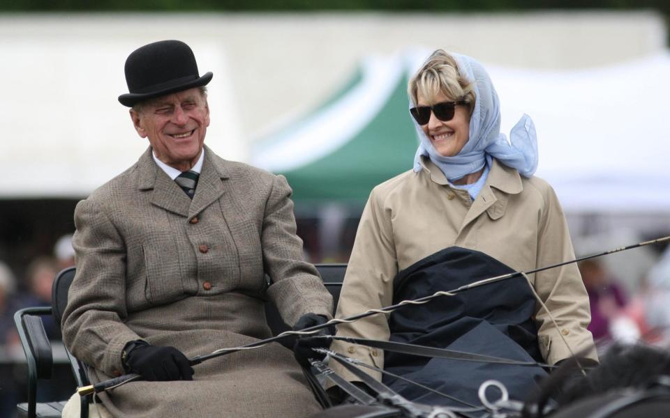 Duke of Edinburgh with Penelope Knatchbull, the then Lady Brabourne, now the Countess Mountbatten of Burma - Steve Parsons /PA