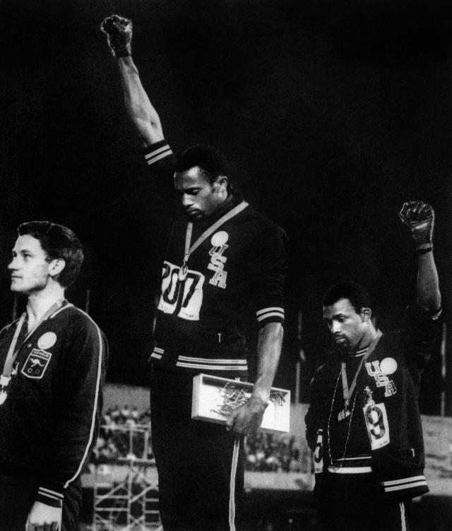 Before Colin Kaepernick's knee, there was Tommie Smith's raised fist. 'With  Drawn Arms' tells his story.