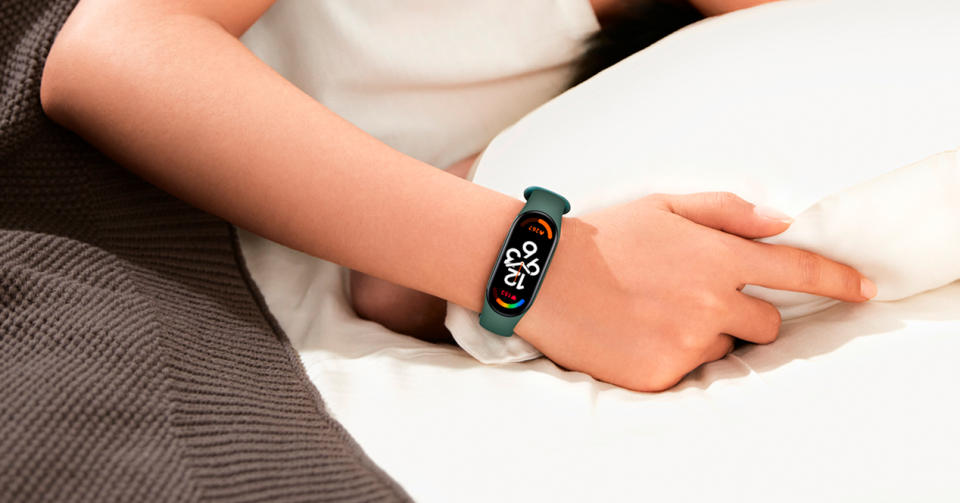 La pulsera de Xiaomi también controla el sueño- Imagen: Amazon México