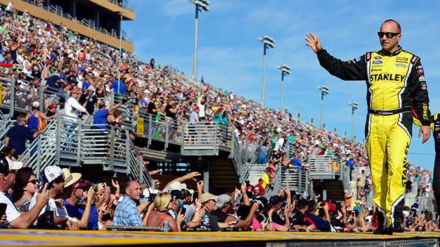 Ambrose at his final NASCAR race. Pic: Getty