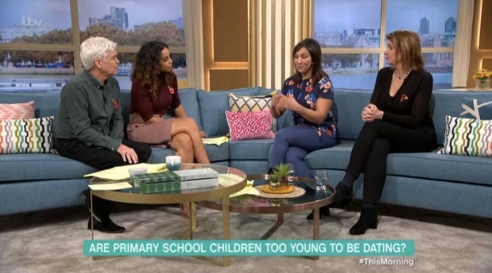 Phillip Schofield debates with Nilufer Atik on This Morning