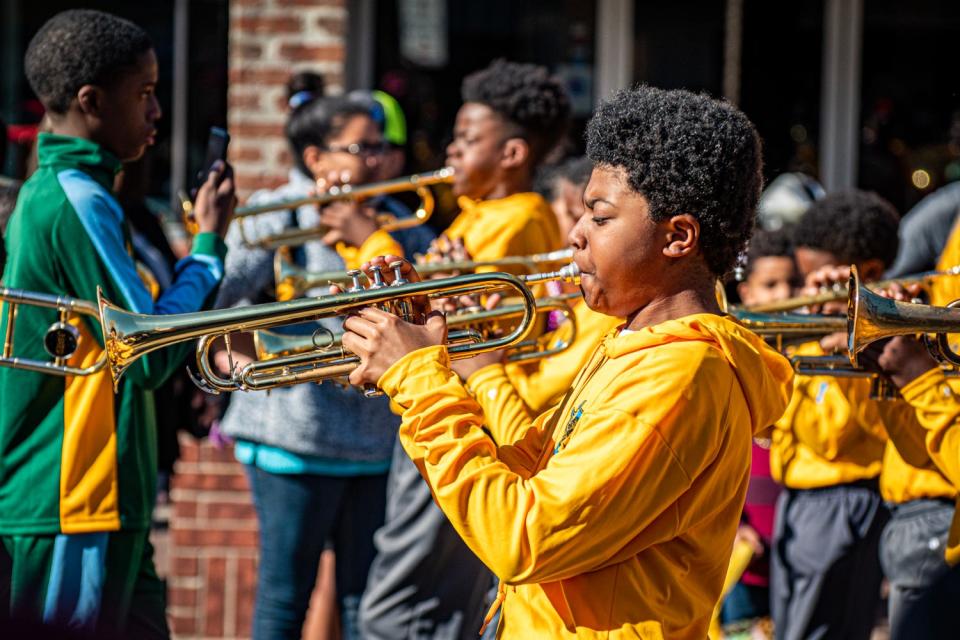 The Sonic Christmas Parade rolls through Downtown Lafayette Sunday, Dec. 8, 2019.