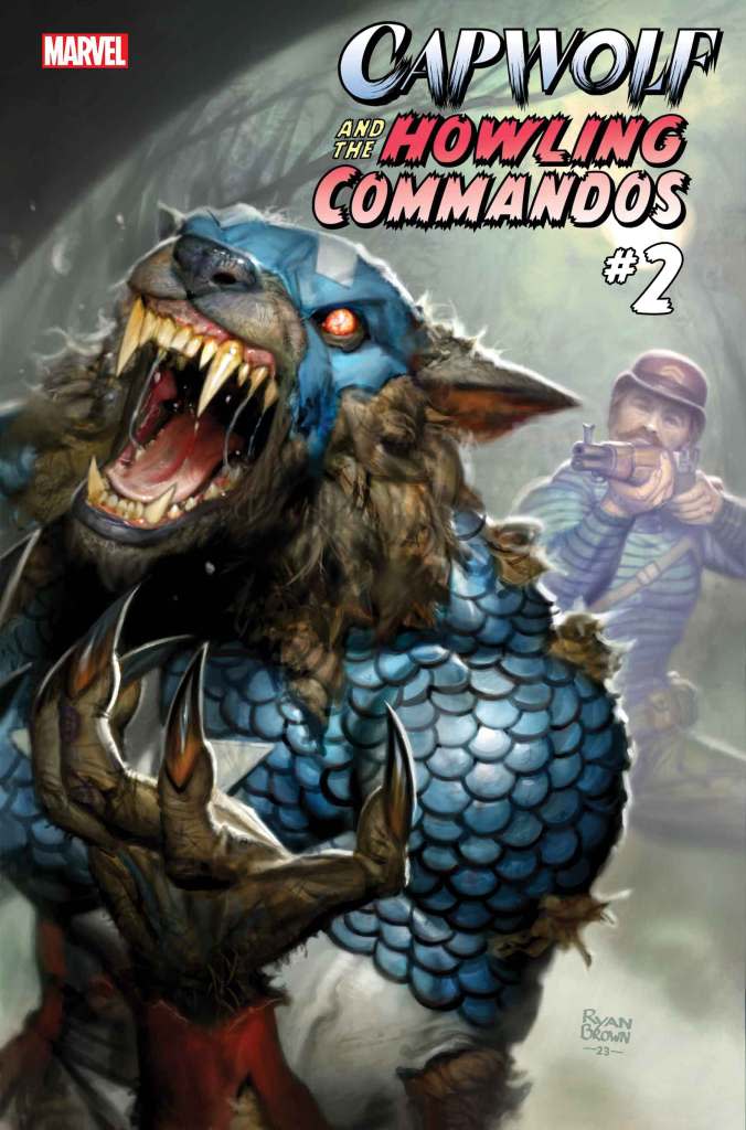 CAPWOLF & THE HOWLING COMMANDOS #2 Cover by Ryan Brown