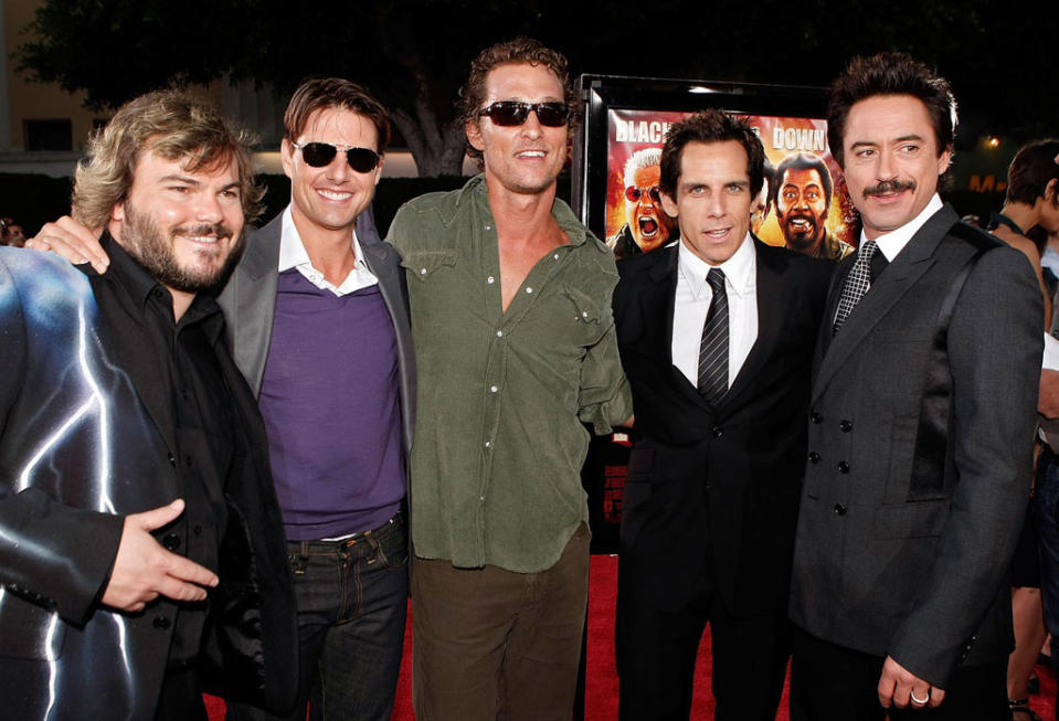 Tropic Thunder LA Premiere 2008 Jack Black Tom Cruise Matthew McConaughey Ben Stiller Robert Downey Jr