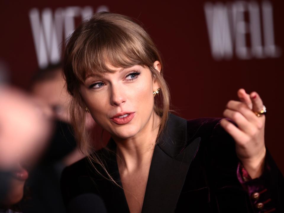 Taylor Swift attends the "All Too Well" New York Premiere on November 12, 2021 in New York City.