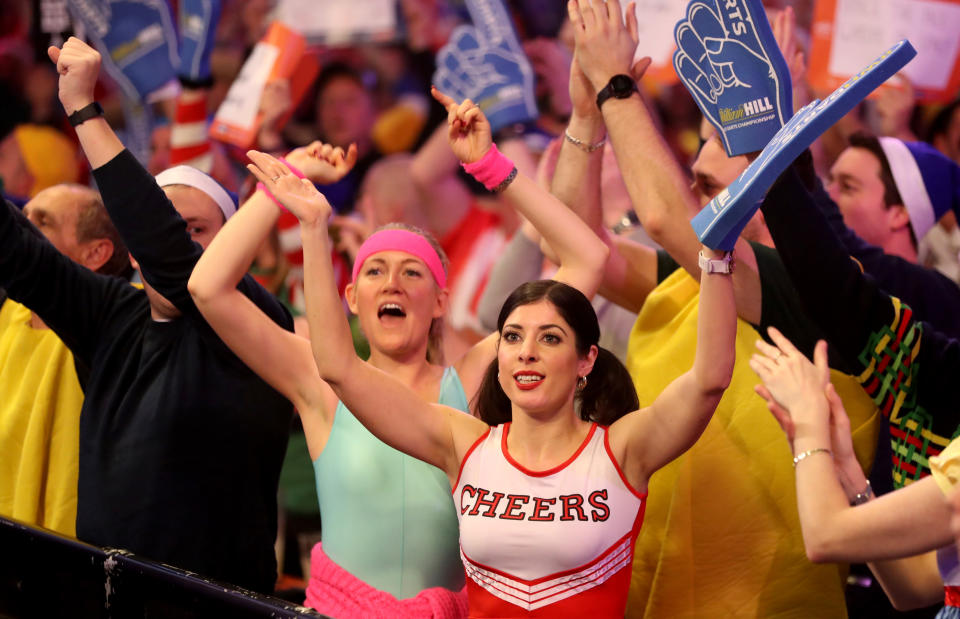 Darts fans during day two. (Photo by Bradley Collyer/PA Images via Getty Images)