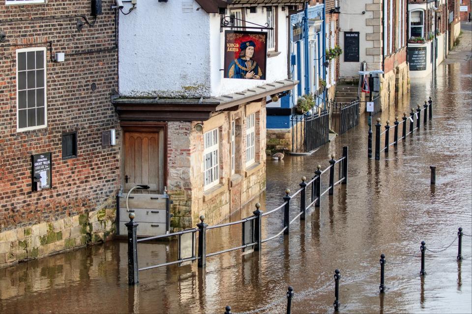 Flooding in York, Yorkshire, after the River Ouse burst its banksPA