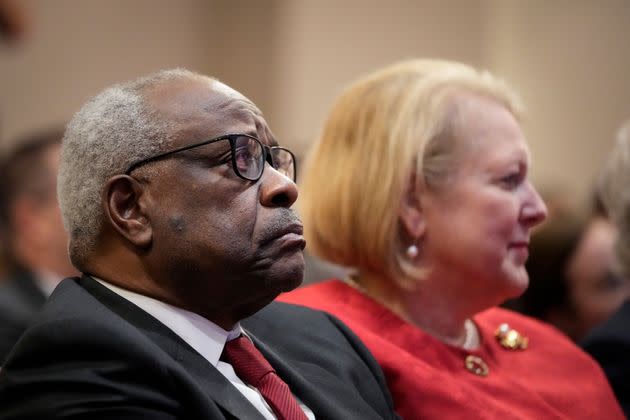 Associate Supreme Court Justice Clarence Thomas' his wife, conservative activist Virginia Thomas, was part of an effort to overturn the 2020 presidential election. (Photo: Drew Angerer/Getty Images)