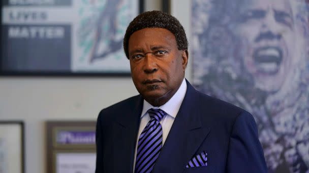 PHOTO: Attorney John Burris poses for photos at his office in Oakland, Calif., Aug. 16, 2022. (Jeff Chiu/, FILE)