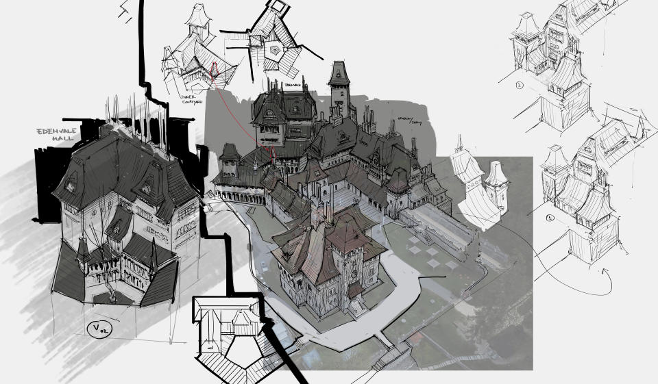 Nevermore Academy layout sketch