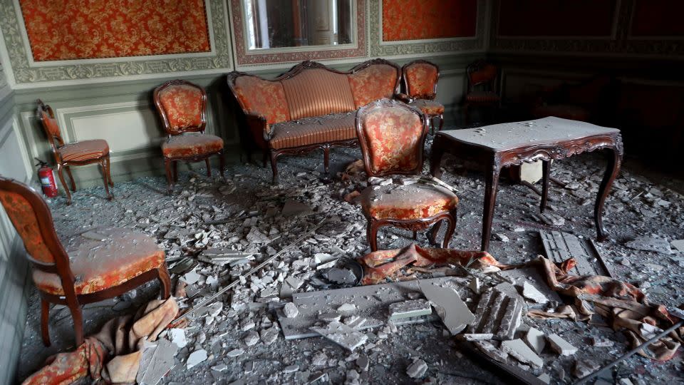 The House of Scientists following the missile strike in Odesa. - Oleksandr Gimanov/AFP/Getty Images