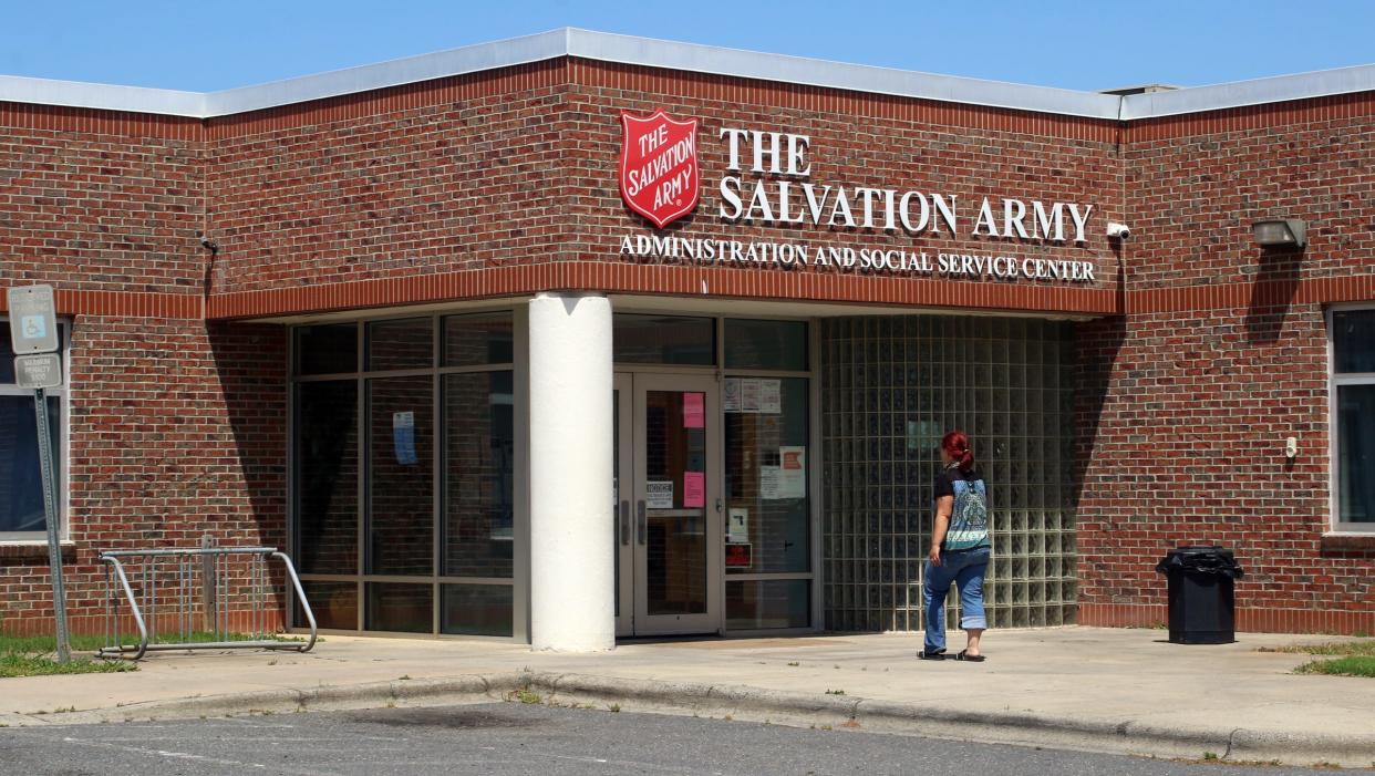 Exterior of The Salvation Army on South Broad Street in Gastonia Friday afternoon, April 30, 2021.