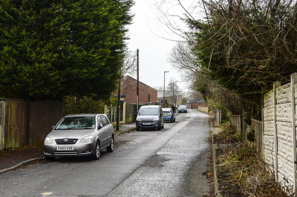 The attack happened near Sajed Choudry’s home on Rhyl Avenue in Blackburn (SWNS)