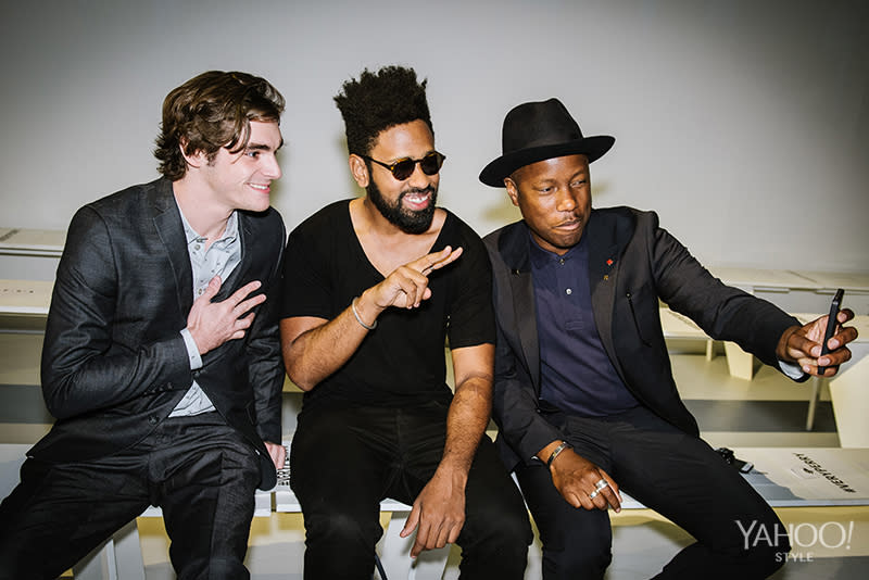 Is it still considered a selfie if there are three? RJ Mitte, George Lewis, Jr., and Marcus Troy test the waters.