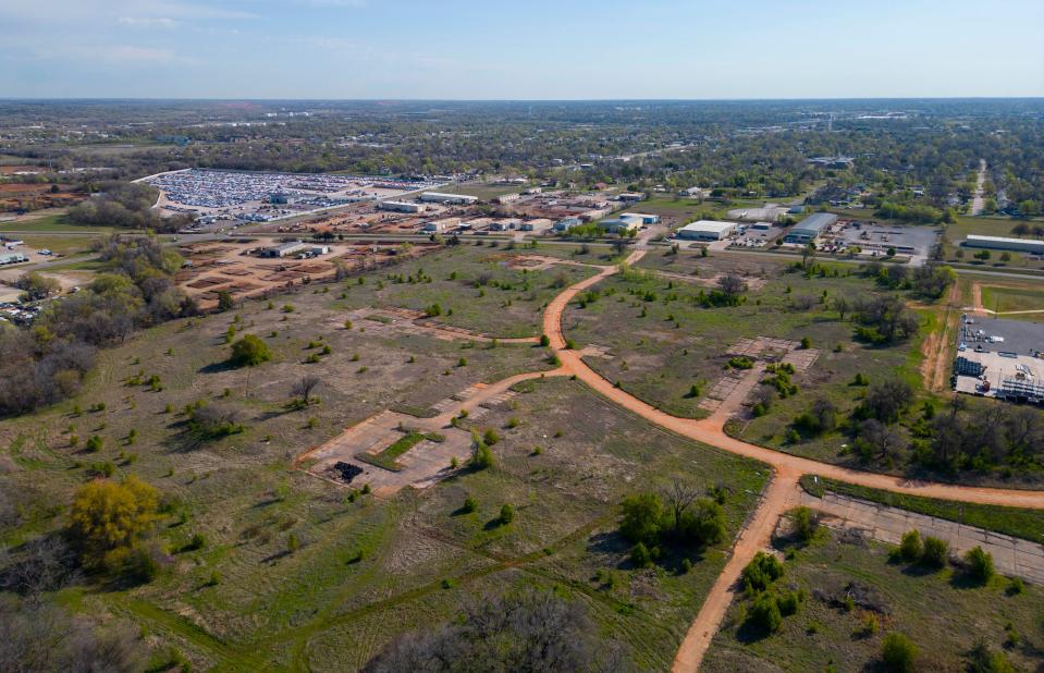 The area proposed for the Oklahoma County jail is pictured on Wednesday in Oklahoma City.