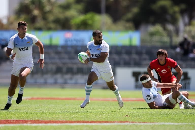 Gastón Revol se convirtió en hombre récord para los Pumas 7s ante España, en el Seven de Ciudad del Cabo