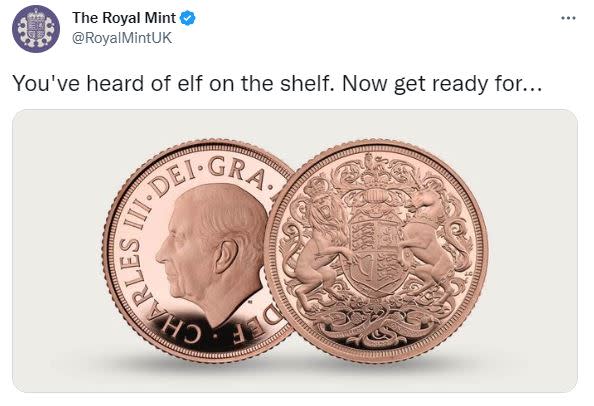 The Royal Mint posed a riddle for followers, but many were left perplexed as to its meaning. (Royal Mint/Twitter)