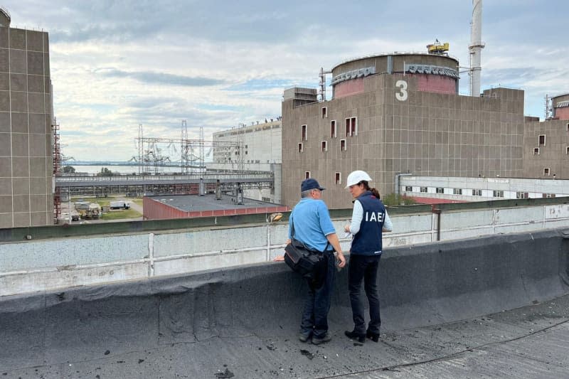 IAEA experts arrive at the Zaporizhzhya nuclear power plant. The last reactor at the Russian-occupied Zaporizhzhya nuclear power plant in southern Ukraine has been shut down as fighting continues in the area for the third year. D. Candano Laris/IAEA/dpa