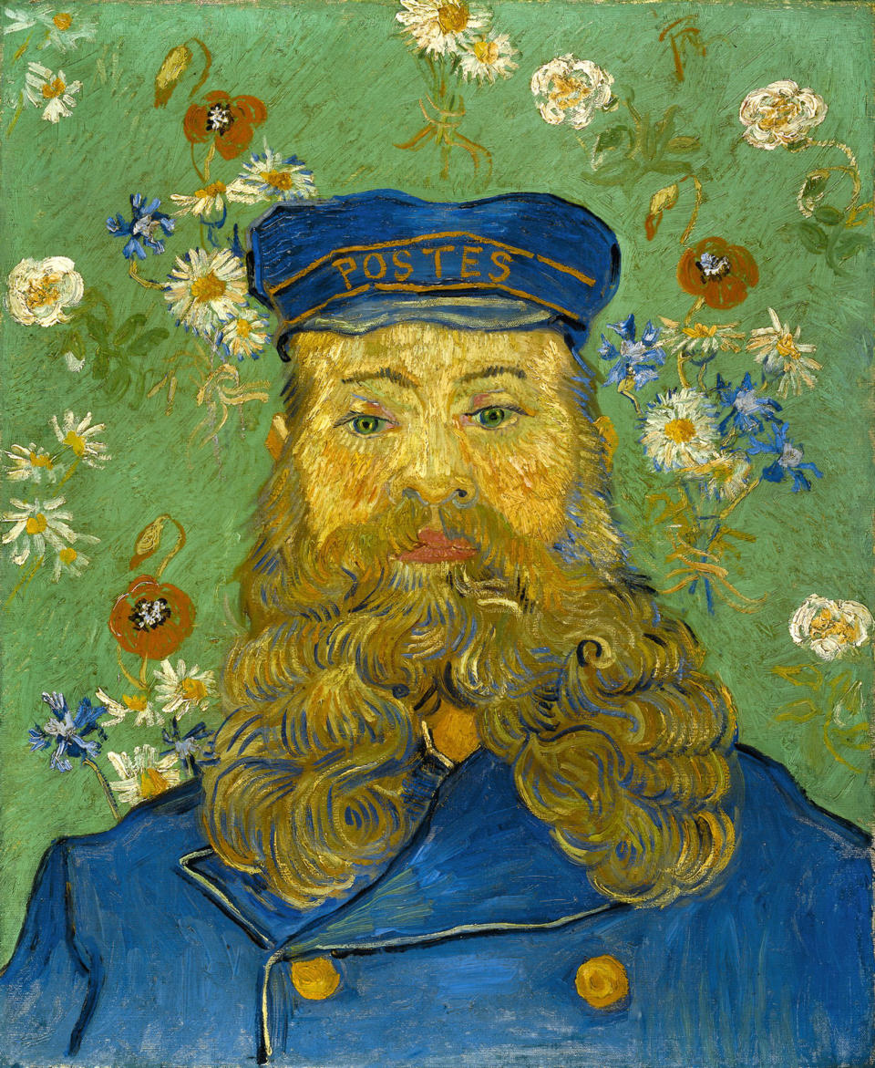 In this photo provided by the Kroeller-Mueller Museum in Otterlo on Tuesday, Dec. 11, 2012 the 1889 painting "Portrait of Joseph Roulin" by Vincent van Gogh is seen. With the Van Gogh Museum in Amsterdam closed for renovations, the world's second-largest collection of the tortured Dutch master's work is stepping into the limelight. The lesser-known Kroeller-Mueller museum in the eastern Netherlands has revamped the layout of its central rooms, giving more space and focus to many of its top works. (AP Photo/ Kroeller-Mueller Museum)