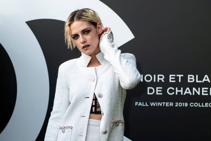 Kristen Stewart attends the Noir et Blanc de Chanel Fall/Winter 2019 Makeup Collection