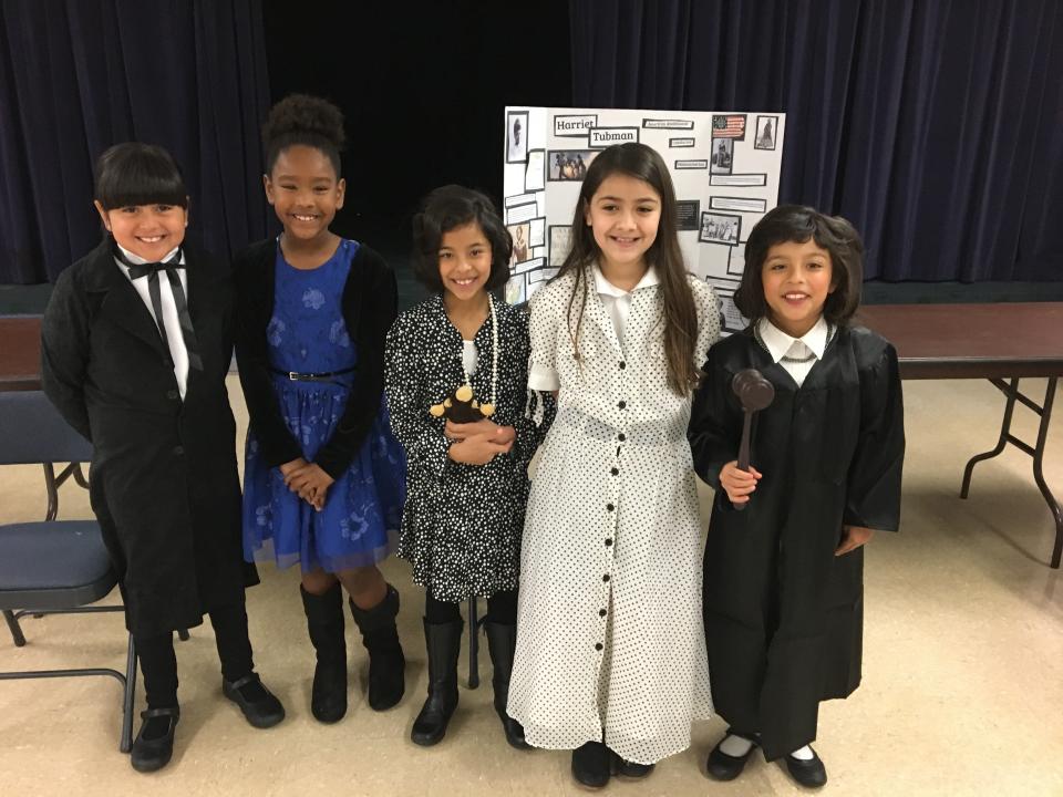 Dow said some of Alexandra's friends dressed up as Supreme Court Justice Sonia Sotomayor, Malala, Frida Kahlo, Mother Teresa, Alexander Hamilton, Rosa Parks, Martin Luther King Jr. and Harriet Tubman. (Photo: Audrey Dow)