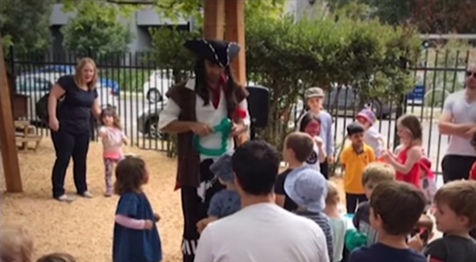 A Melbourne childcare centre is at the centre of controversy over the introduction of Sustainability Pirate (pictured).