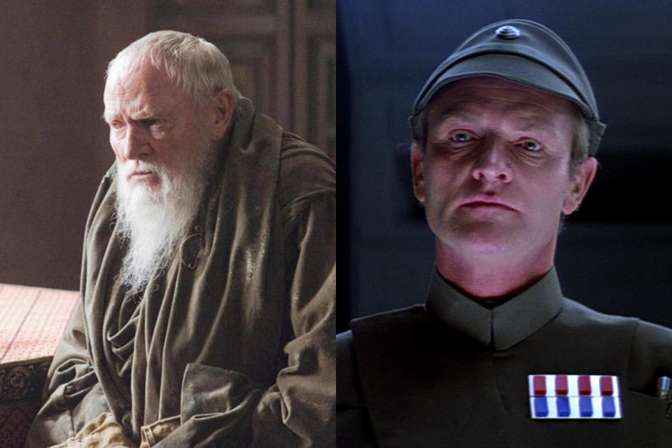 <p>You’ll instantly recognise veteran actor Julian Glover as the bumbling Grand Maester Pycelle in HBO’s ‘Game of Thrones’, but did you know he also played the imperial commander who leads the raid on Hoth at the beginning of ‘Empire Strikes Back’? </p>