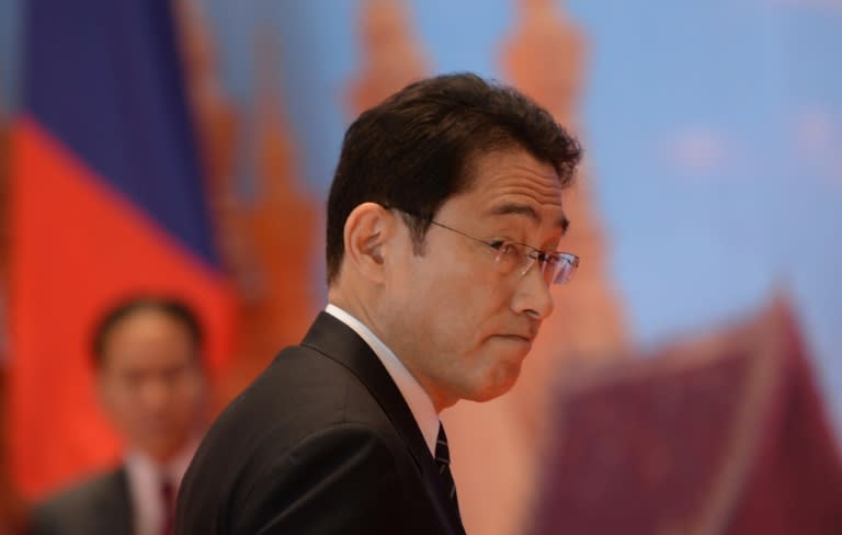 Japan's Foreign Minister Fumio Kishida will meet with China's Wang Yi and South Korea's Yun Byung-Se