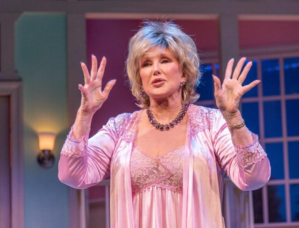 Morgan Fairchild, who starred in “Don’t Dress for Dinner” last year at the New Theatre and Restaurant, will return for “Always a Bridesmaid” opening Sept. 13.