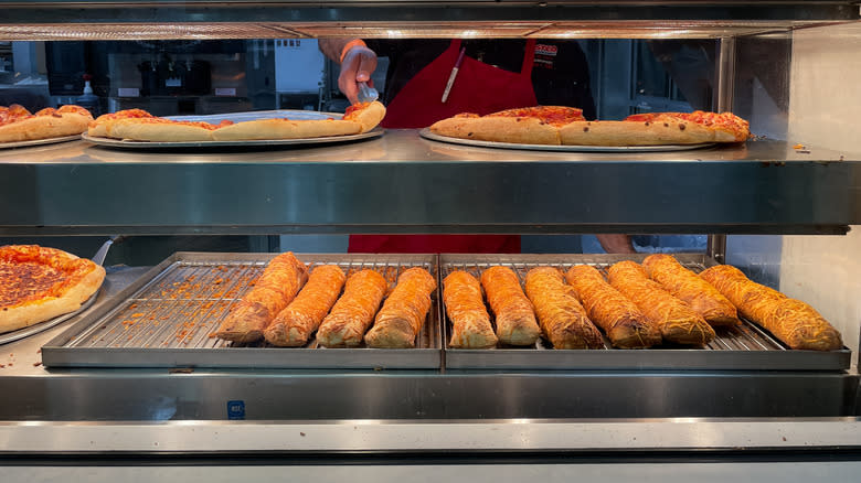 Costco food court pizza and chicken bakes