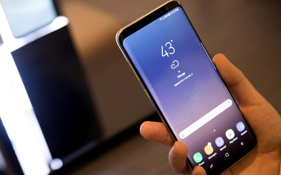 The Samsung Galaxy S8 goes on sale in April - Getty Images North America