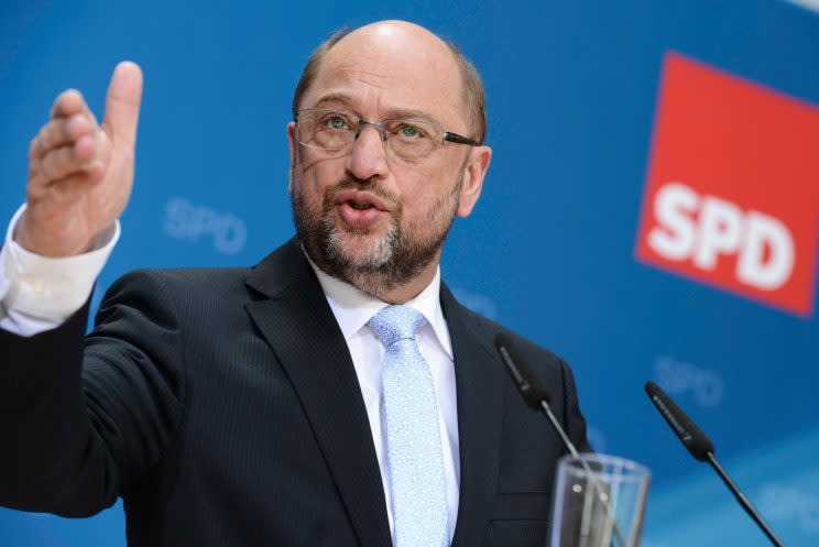 Martin Schulz beim SPD-Parteitag in Dortmund. (Bild: ddp images)