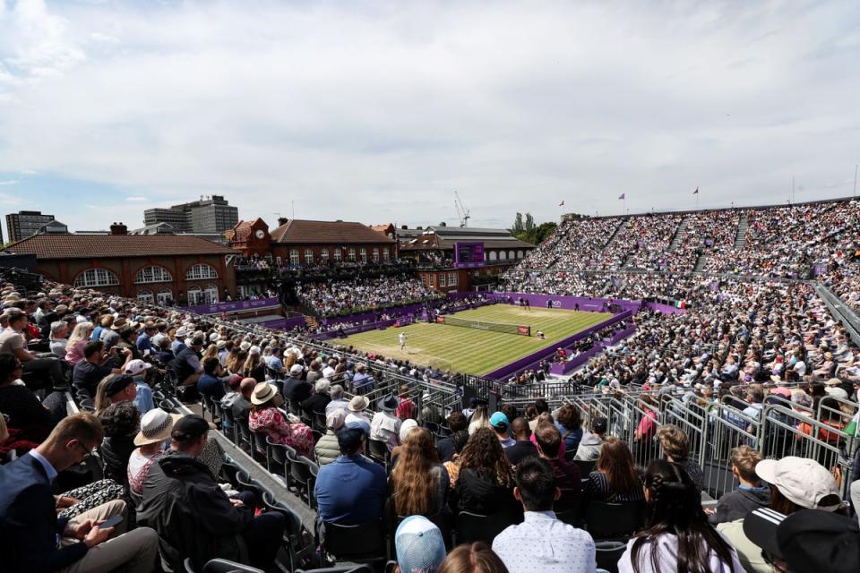 Russian and Belarusian players were banned from Queen’s Club (Bradley Collyer/PA) (PA Wire)