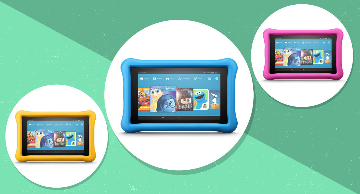 Amazon Fire 7 Kids Edition Tablet, 7″ Display, 16 GB, Kid-Proof Case. (Photo: Amazon)