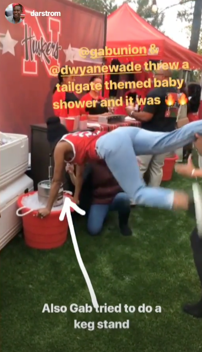 Dwyane Wade and Gabrielle Union Throw Tailgate-Themed Baby Shower