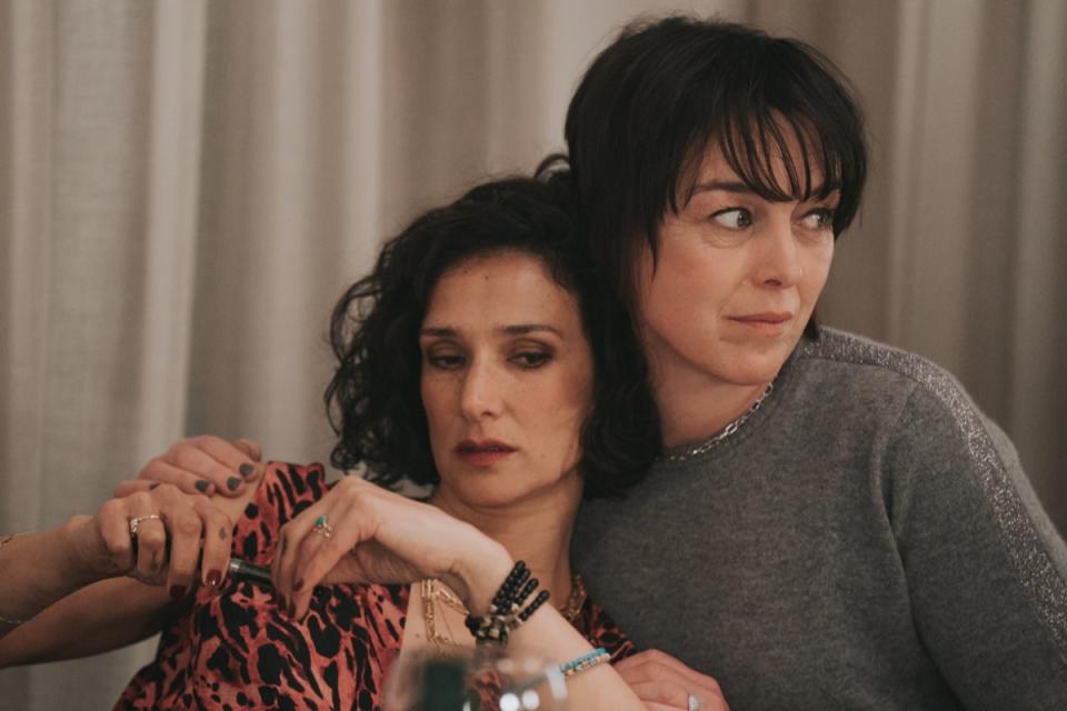 Indira Varma and Olivia Williams in ‘The Trouble with Jessica’ (Parkland Distribution)